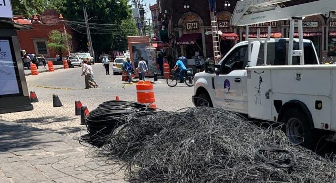 Dado el éxito, continuará retiro de cable en desuso en todo Coyoacán: Alcalde
