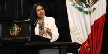 Senadora Ana Lilia Rivera convoca a donar cinco días de sueldo a legisladores