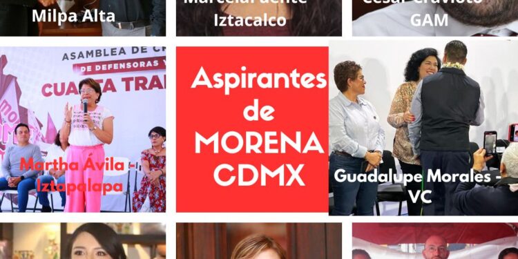 Los candidatos de MORENA a las Alcaldías CDMX