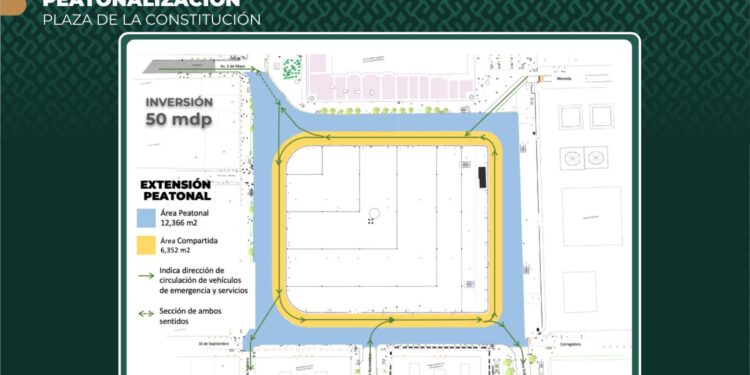 El Zócalo será peatonal