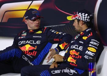 Primera fila de largada para Red Bull con Max y Sergio para el GP de China