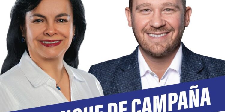 Arranca campaña Margarita Saldaña acompañada de Santiago Taboada