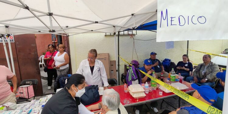 En Coyoacán se mantiene módulo permanente para víctimas de explosión