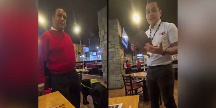 ¡Indignación en Xalapa! Activista con debilidad visual es expulsado de restaurante por llevar a su perro guía