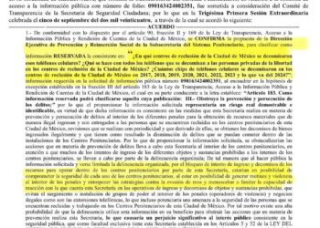 Extorsión telefónica desde penales, sin información pública en CDMX