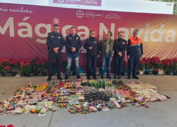 Decomisan 60 kilos de pirotecnia en Iztapalapa