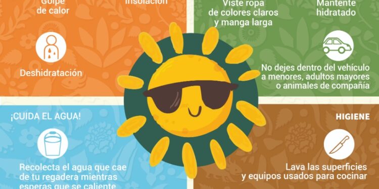 Ambiente muy caluroso con lluvias ligeras y alto índice de radiación