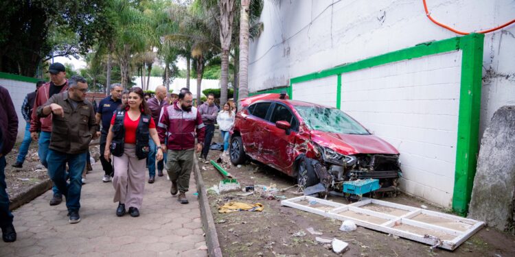 Brugada garantiza apoyo por tromba en Magdalena Contreras