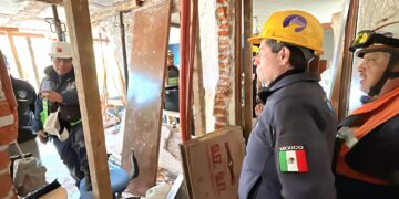 Comienza recuperación en edificio dañado por explosión